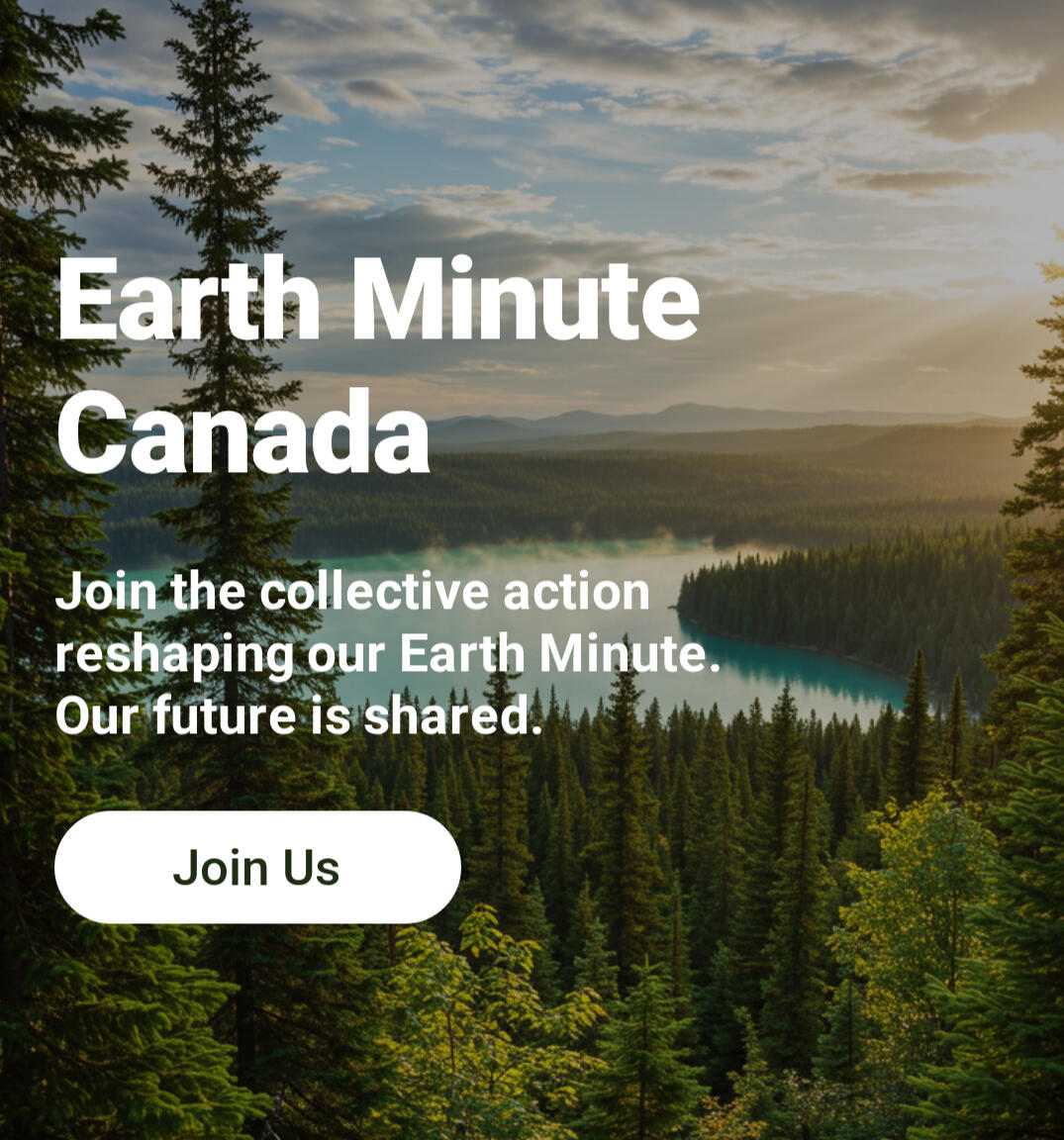 Sample project showcase: Earth Minute. A brand new Q2 movement that aims to reverse engineer solving climate challenges by 2050 through Ai-cubed partnerships and collective global actions and shared resources.